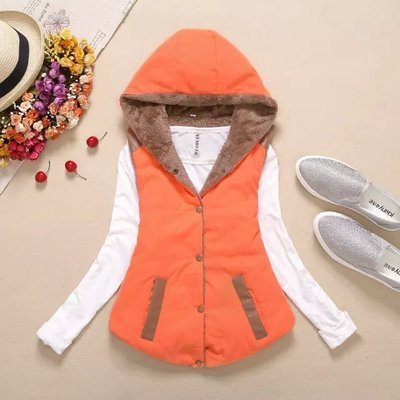 Cotton-padded jacket women's large fur collar coat plus velvet thick loose padded jacket