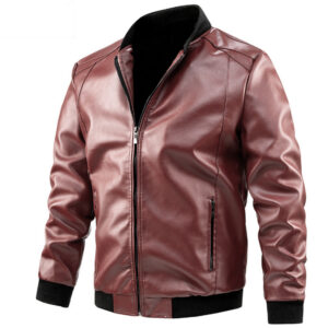 Men's Spring And Autumn Korean Casual Leather Jacket