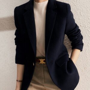 Autumn And Winter Wool-like Suit Jacket For Women