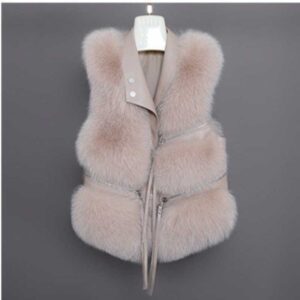 Women's Leather Vest Jacket Winter New Korean Version